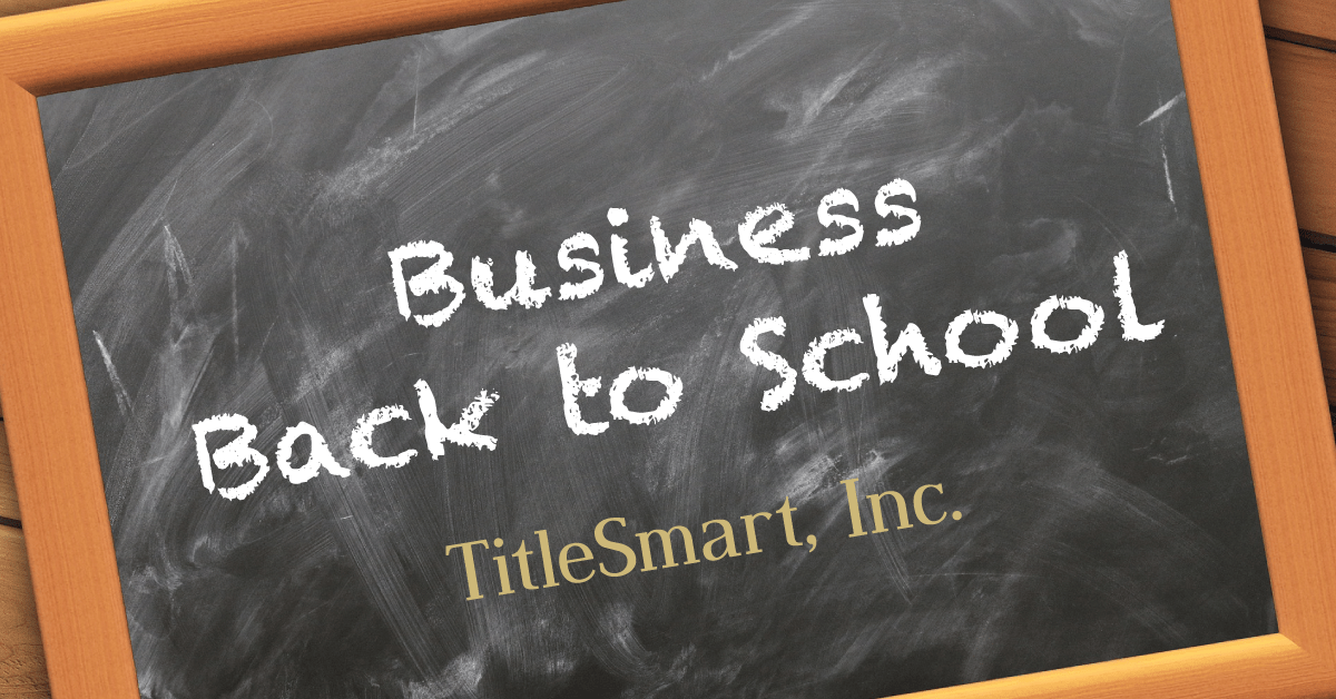 TitleSmart Busines Back to School Checklist