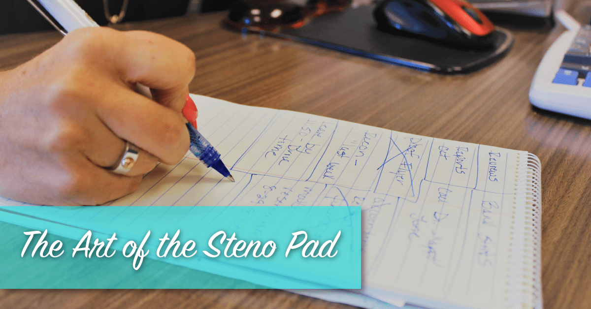 The Art of the Steno Pad